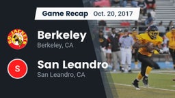 Recap: Berkeley  vs. San Leandro  2017
