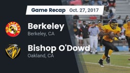Recap: Berkeley  vs. Bishop O'Dowd  2017