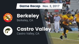 Recap: Berkeley  vs. Castro Valley  2017