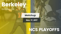 Matchup: Berkeley  vs. NCS PLAYOFFS 2017