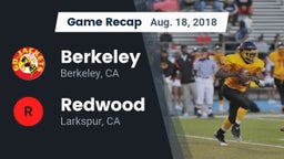 Recap: Berkeley  vs. Redwood  2018