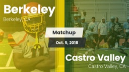 Matchup: Berkeley  vs. Castro Valley  2018