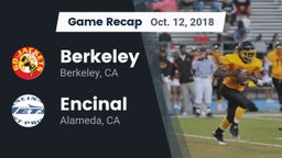 Recap: Berkeley  vs. Encinal  2018