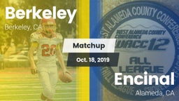 Matchup: Berkeley  vs. Encinal  2019