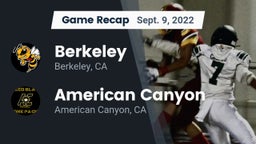 Recap: Berkeley  vs. American Canyon  2022