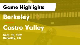 Berkeley  vs Castro Valley  Game Highlights - Sept. 28, 2021