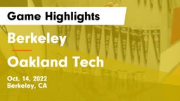 Berkeley  vs Oakland Tech Game Highlights - Oct. 14, 2022
