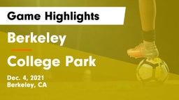 Berkeley  vs College Park Game Highlights - Dec. 4, 2021