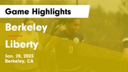Berkeley  vs Liberty  Game Highlights - Jan. 28, 2023