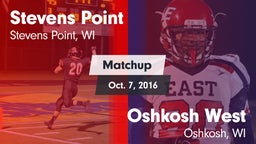 Matchup: Stevens Point High vs. Oshkosh West  2016