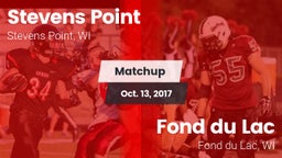 Matchup: Stevens Point High vs. Fond du Lac  2017