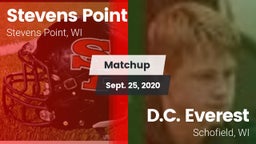 Matchup: Stevens Point High vs. D.C. Everest  2020