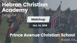 Matchup: Hebron Academy High vs. Prince Avenue Christian School 2016