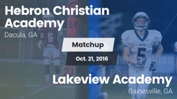 Matchup: Hebron Academy High vs. Lakeview Academy  2016