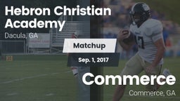 Matchup: Hebron Academy High vs. Commerce  2017