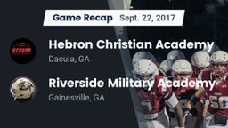 Recap: Hebron Christian Academy  vs. Riverside Military Academy  2017