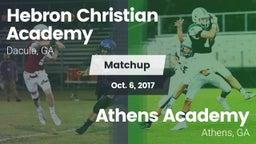 Matchup: Hebron Academy High vs. Athens Academy 2017