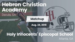 Matchup: Hebron Academy High vs. Holy Innocents' Episcopal School 2018