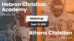 Matchup: Hebron Academy High vs. Athens Christian  2018