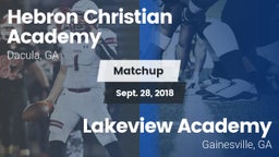 Matchup: Hebron Academy High vs. Lakeview Academy  2018