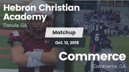 Matchup: Hebron Academy High vs. Commerce  2018