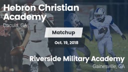 Matchup: Hebron Academy High vs. Riverside Military Academy  2018