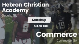 Matchup: Hebron Academy High vs. Commerce  2019
