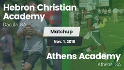 Matchup: Hebron Academy High vs. Athens Academy 2019