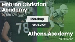 Matchup: Hebron Academy High vs. Athens Academy 2020
