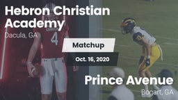 Matchup: Hebron Academy High vs. Prince Avenue  2020