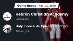 Recap: Hebron Christian Academy  vs. Holy Innocents' Episcopal School 2020