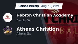 Recap: Hebron Christian Academy  vs. Athens Christian  2021