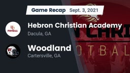 Recap: Hebron Christian Academy  vs. Woodland  2021