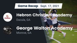 Recap: Hebron Christian Academy  vs. George Walton Academy  2021