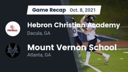 Recap: Hebron Christian Academy  vs. Mount Vernon School 2021