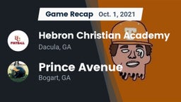 Recap: Hebron Christian Academy  vs. Prince Avenue  2021
