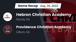 Recap: Hebron Christian Academy  vs. Providence Christian Academy  2022