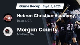 Recap: Hebron Christian Academy  vs. Morgan County  2023