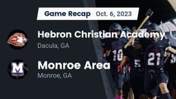 Recap: Hebron Christian Academy  vs. Monroe Area  2023