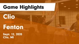 Clio  vs Fenton  Game Highlights - Sept. 12, 2020
