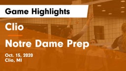Clio  vs Notre Dame Prep  Game Highlights - Oct. 15, 2020