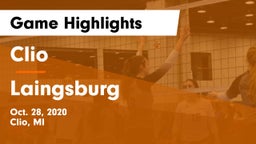 Clio  vs Laingsburg Game Highlights - Oct. 28, 2020