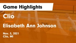 Clio  vs Elisabeth Ann Johnson  Game Highlights - Nov. 3, 2021