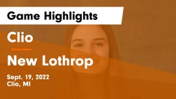 Clio  vs New Lothrop  Game Highlights - Sept. 19, 2022
