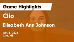 Clio  vs Elisabeth Ann Johnson  Game Highlights - Oct. 8, 2022