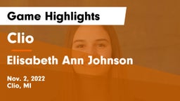 Clio  vs Elisabeth Ann Johnson  Game Highlights - Nov. 2, 2022
