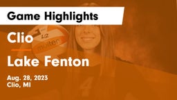 Clio  vs Lake Fenton  Game Highlights - Aug. 28, 2023