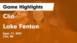 Clio  vs Lake Fenton  Game Highlights - Sept. 11, 2023