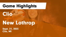 Clio  vs New Lothrop  Game Highlights - Sept. 21, 2023