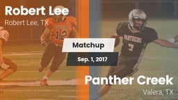 Matchup: Robert Lee High vs. Panther Creek  2017